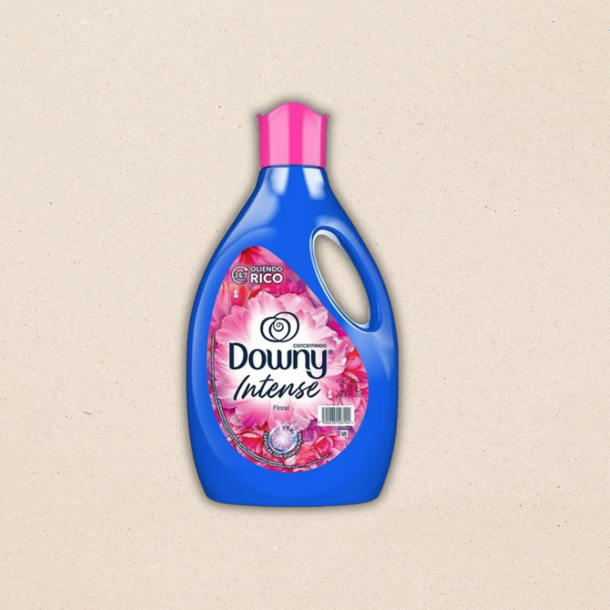 Suavizante de Telas Downy Intense Floral, Aroma Dulce con Notas Florales, 2.8 L